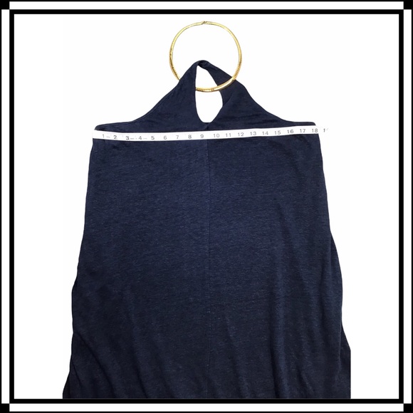 HEATHER - Halter Top Style Dress with Open-Back, Keyhole Neckline 100% Linen - Picture 3 of 16